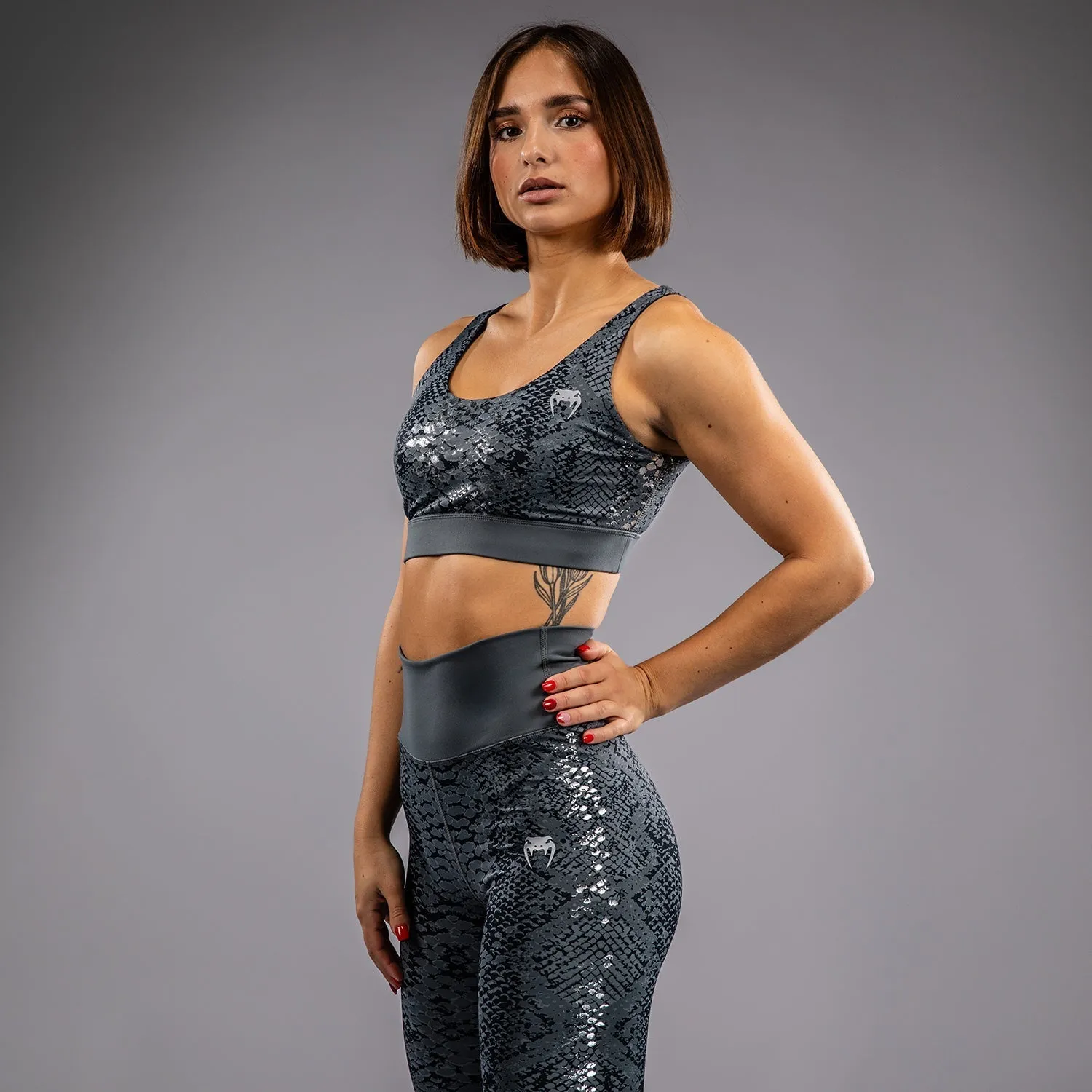 Secure Band Turtleneck seams Venum Amazonia Women??s Sports Bra - Dark Grey