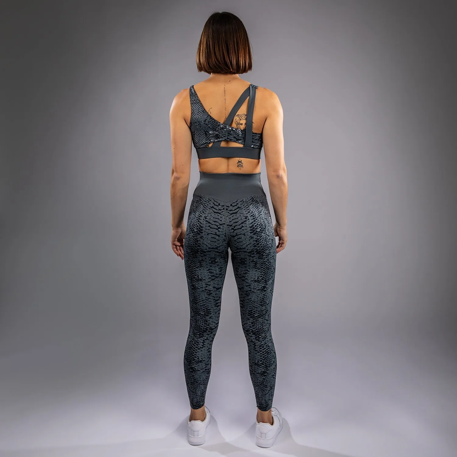 Venum Amazonia Women??s Sports Bra - Dark Grey Polyester active clothing