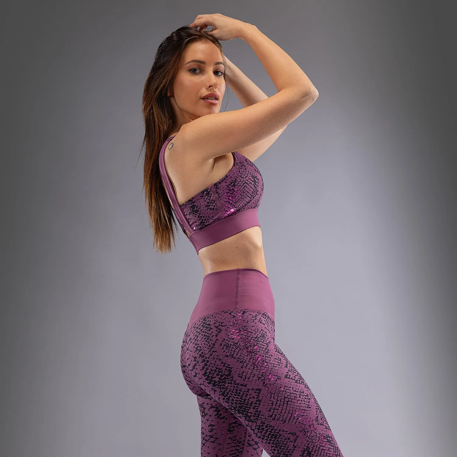 Minimalist Design Easy Fastening Venum Amazonia Women??s Sports Bra - Purple