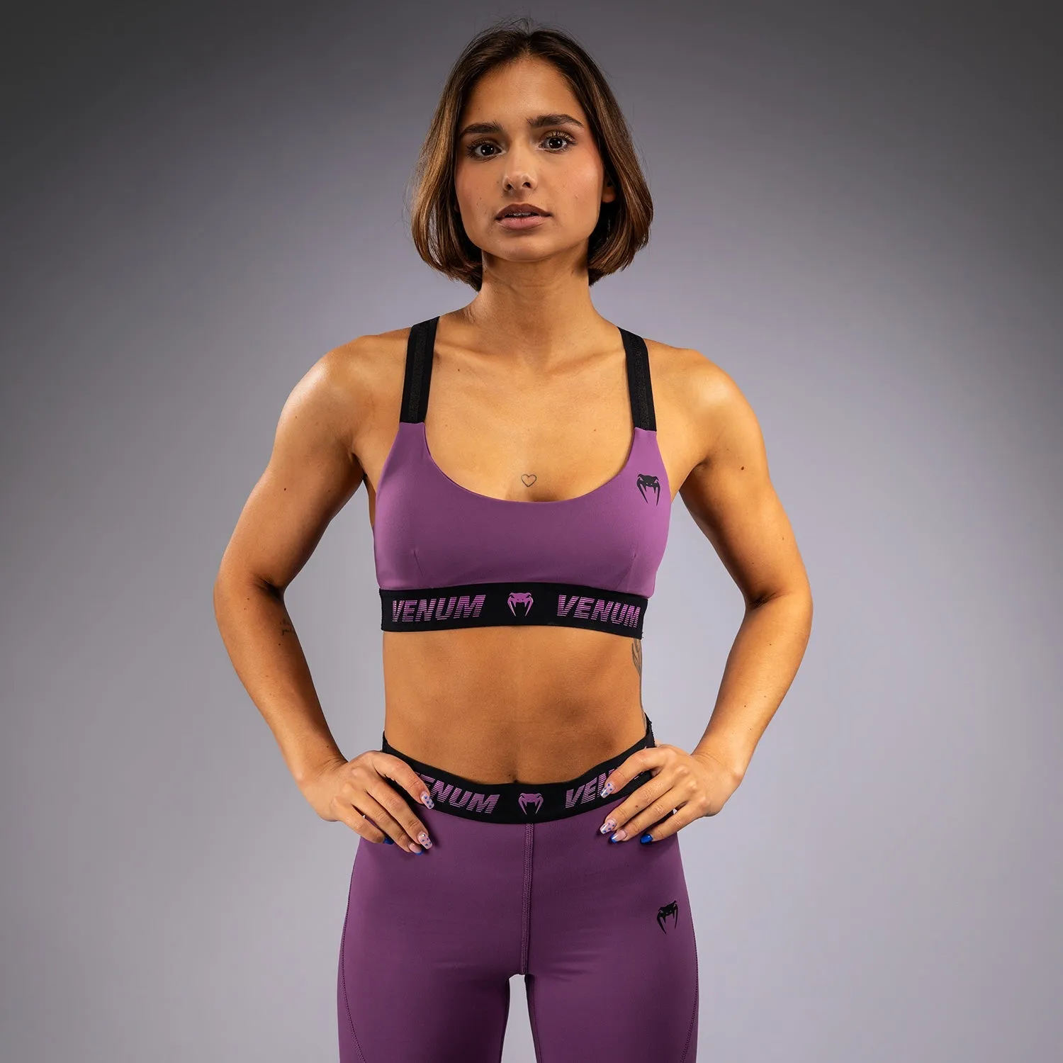 Team sports Baggy fit seams Venum Elevate Women Sports Bra - Liliac