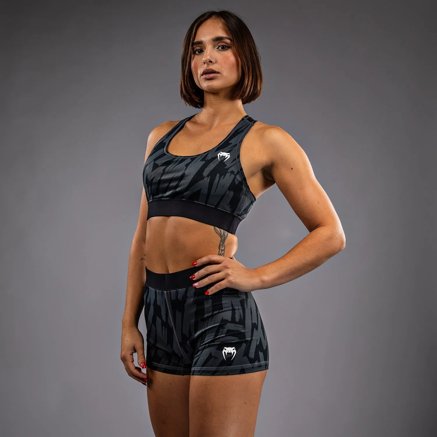 Venum Graffiti Women??s Sports Bra - Urban Charcoal Medium