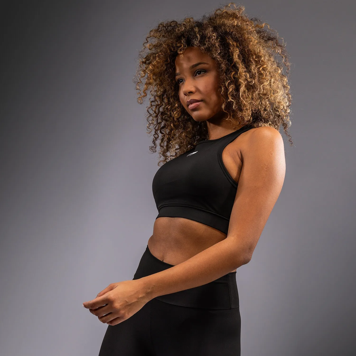 Venum Halo Sport Bra - Black Lightweight Bra Wrinkle-Resistant