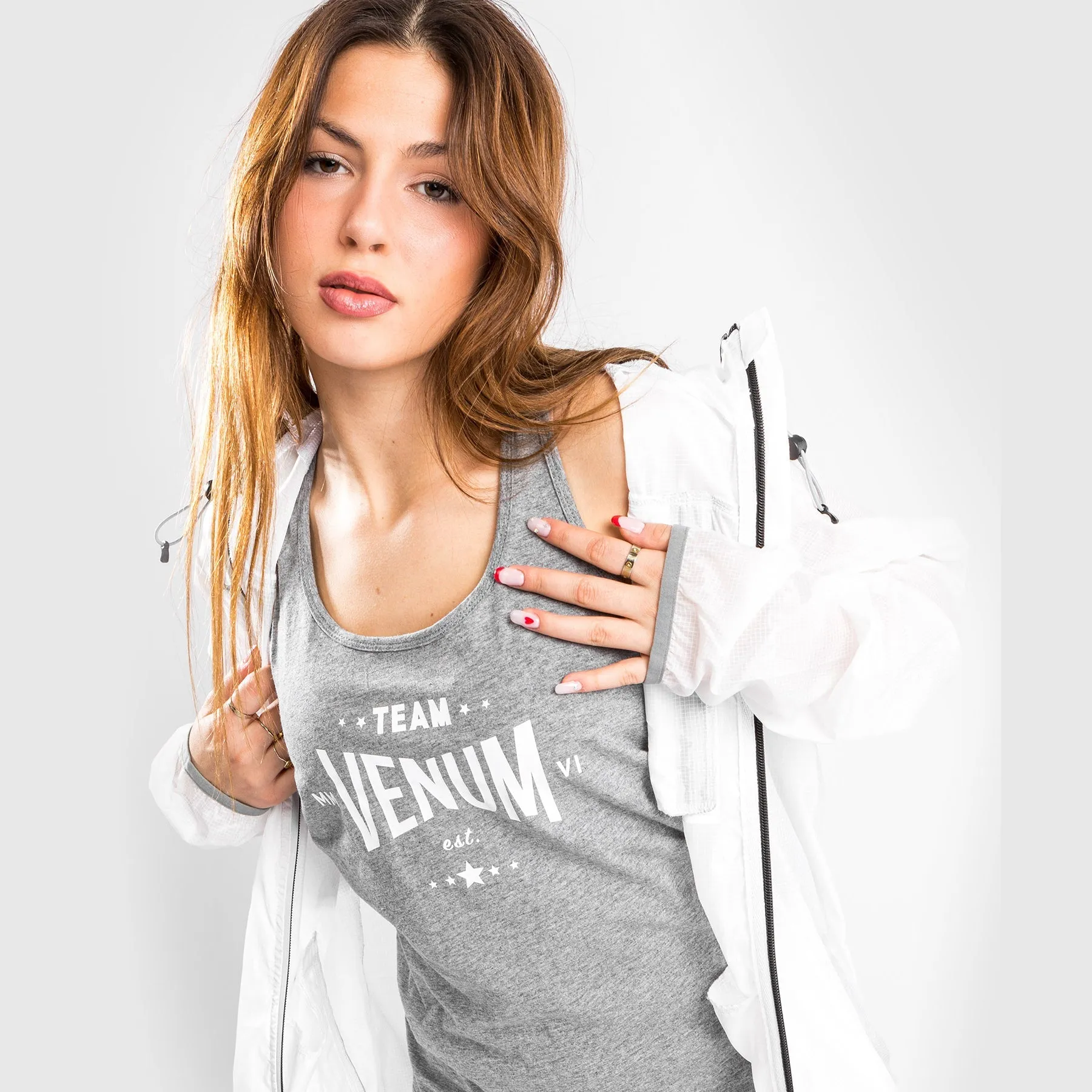 SpillProof Coating Venum Team 2.0 Tank Top - For Women - Light Heather Grey