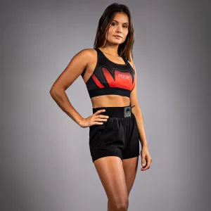 Non Restrictive Band Venum x RWS 2.0 Women??s Sports Bra - Black/Red