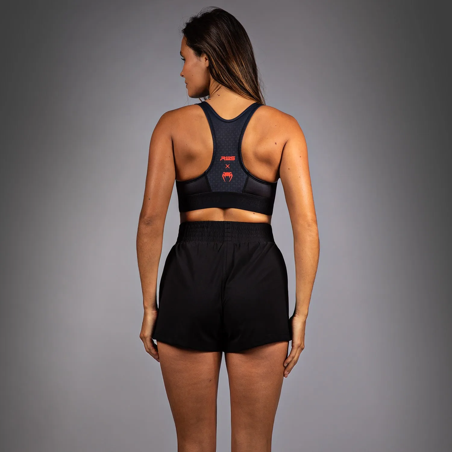 Venum x RWS 2.0 Women??s Sports Bra - Black/Red Regular fit seams
