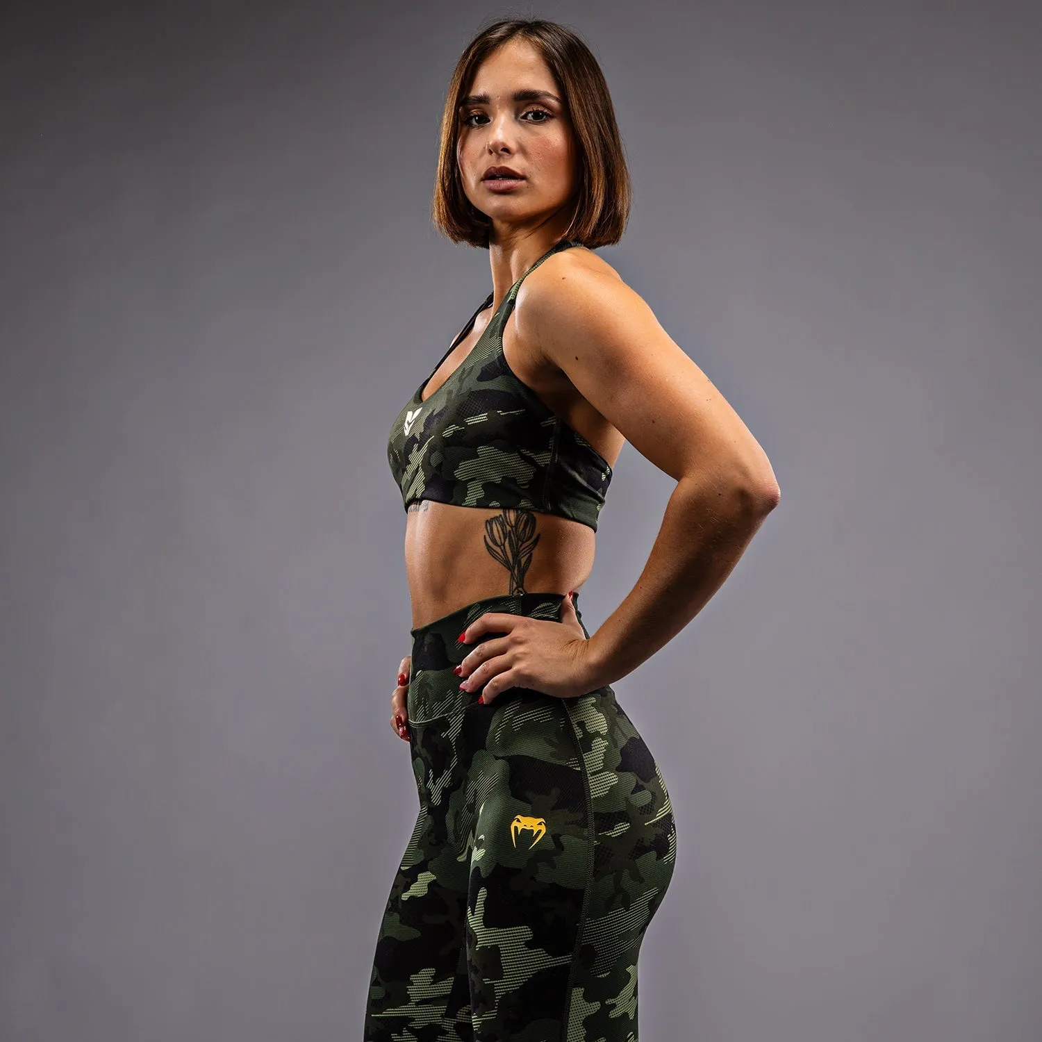 Venum x Sophia Rose Women's Sports Bra - Forest Camo Dynamic Compression Fit