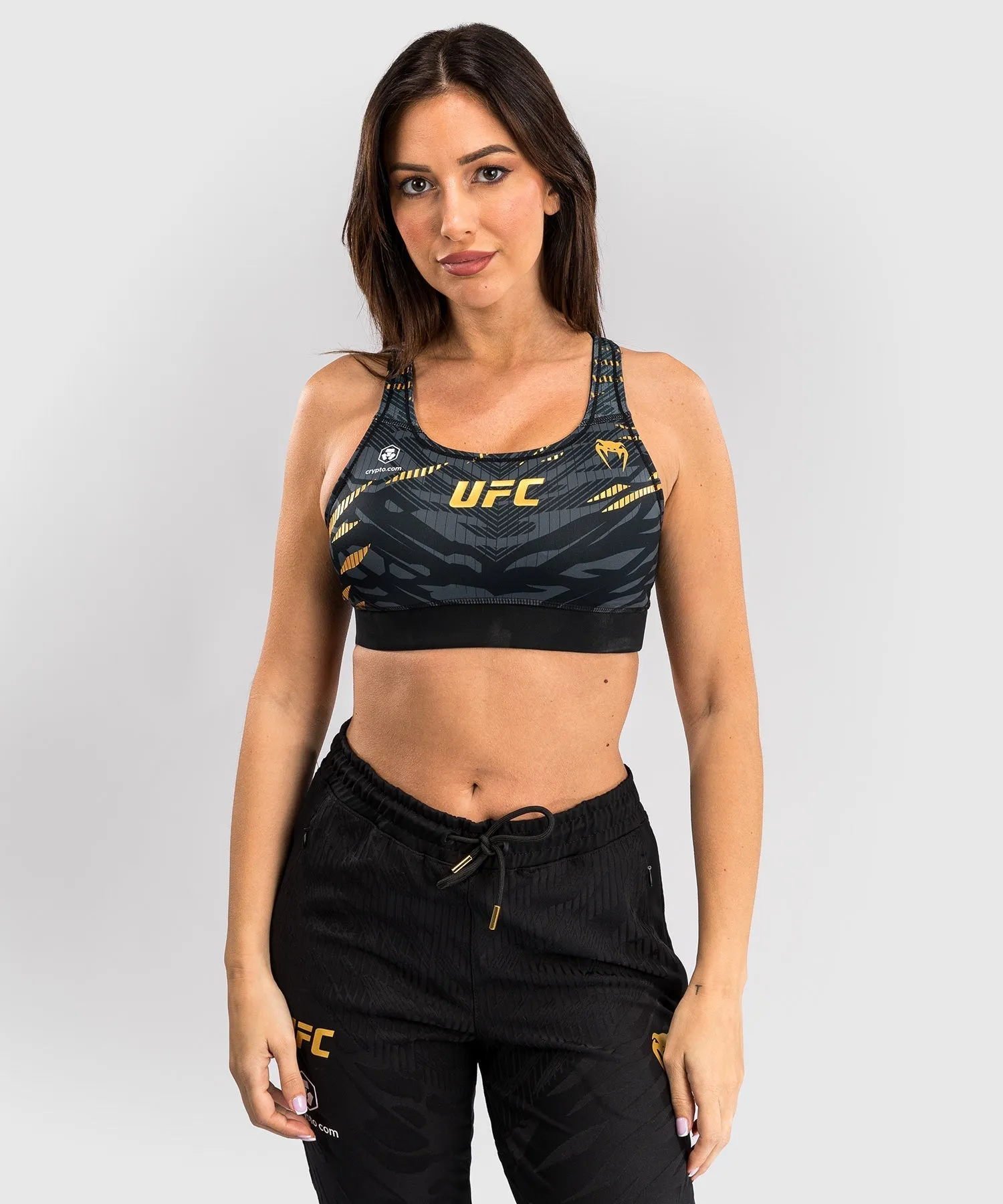 Muscle Support Fit Comfortable Hold UFC Fusion by Venum Authentic Fight Night Women??s Sports Bra - Champion