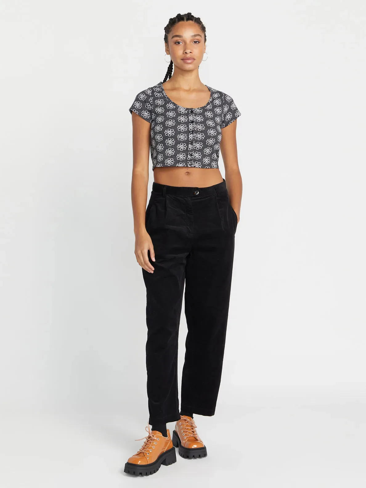 Casual Performance Fit Carbon Infused Fabric Volcom Womens Pants Histone Cord