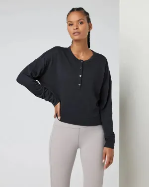 Sustainable Production Process Essential Look Vuori Womens Shirt Long Sleeve Sunrise Oversize Henley