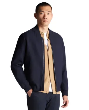 Contoured Back Panel ID80089-Remus Uomo Navy Bomber Jacket