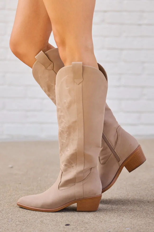 Compression Resistant Collar Shania Tan Tall Cowboy Boots SALE