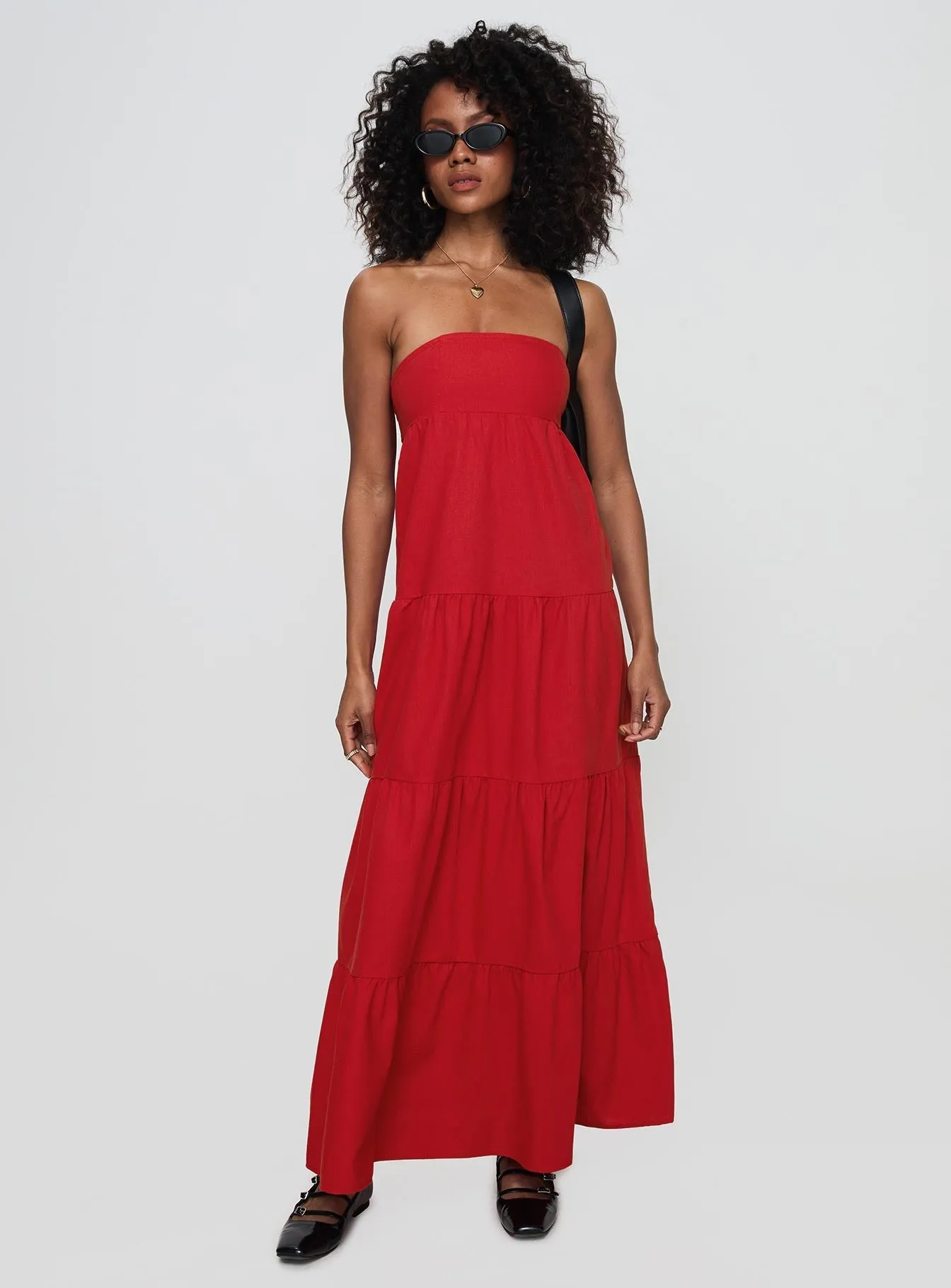 Kazia Maxi Dress Red Chill Moment