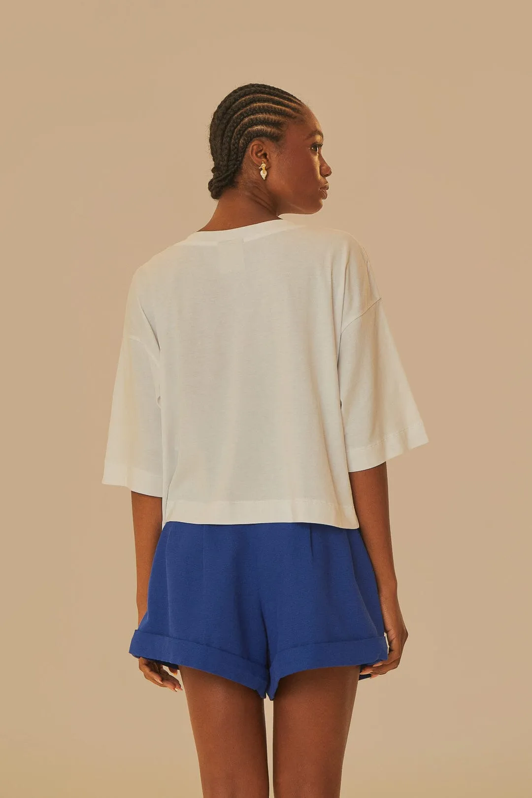 Ultimate Comfort White Farm Rio Organic Cotton T-Shirt