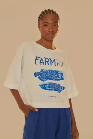 White Farm Rio Organic Cotton T-Shirt Effortless Vibe Sporty essentials