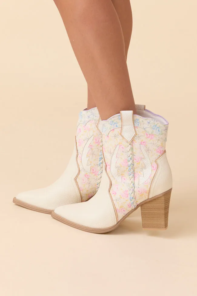 Whitley Floral Western Boot Lace-Up Style quick dry