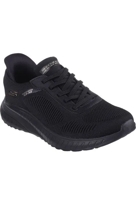 Skechers Ladies 117497 BOBS SQUAD CHAOS CURRENT MU in Black Star Edge Pack Safe