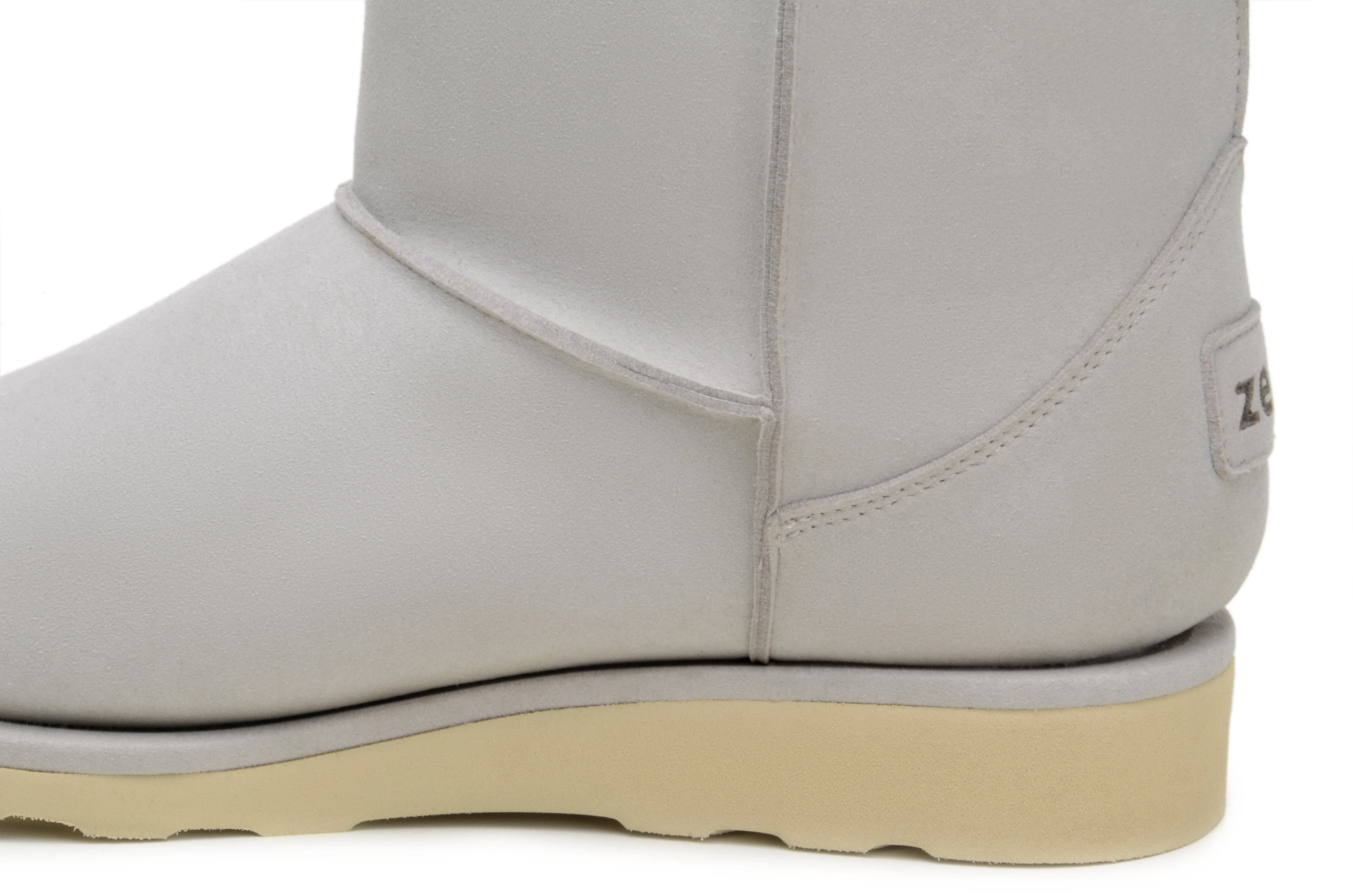 'Willow' high-quality fur-lined slipper boot - silver Durable Stitching Seamless Style