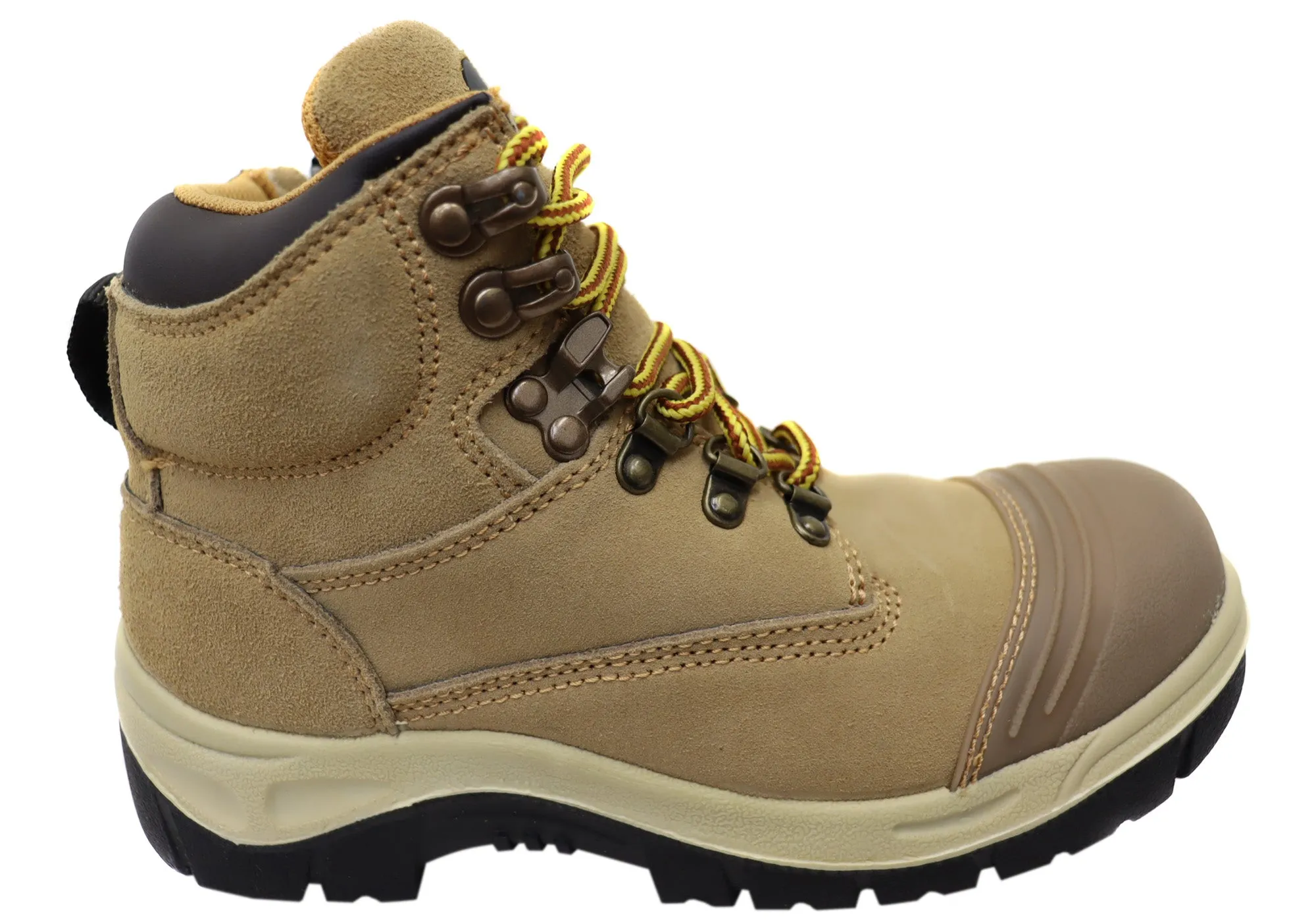 Woodlands New Darwin Womens Leather Steel Toe Cap Work Boots Soft Power