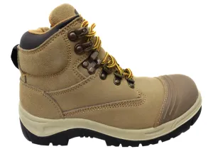 Woodlands New Darwin Womens Leather Steel Toe Cap Work Boots Soft Power