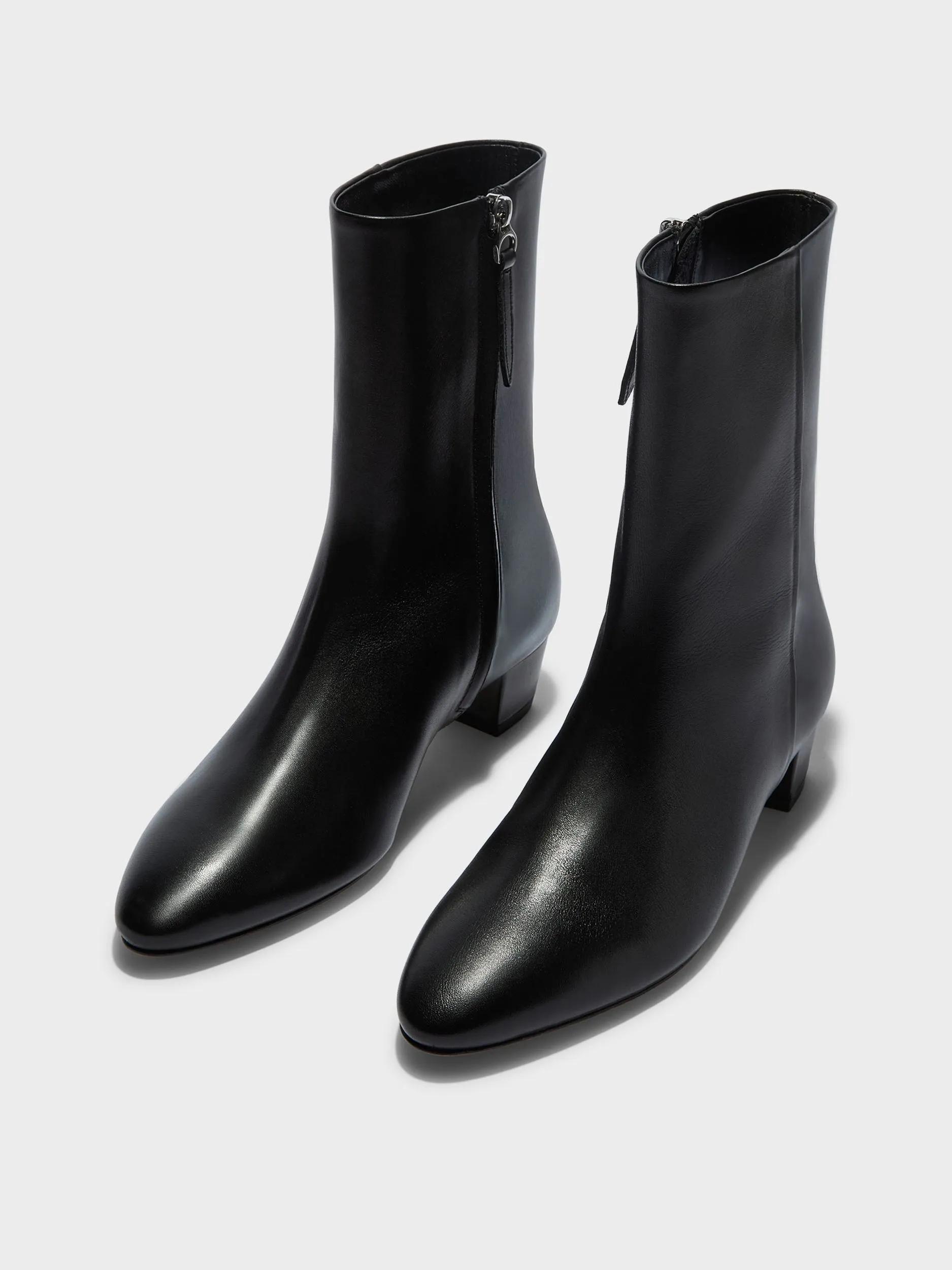 Cozy And Warm Yasmin Leather Ankle Boots