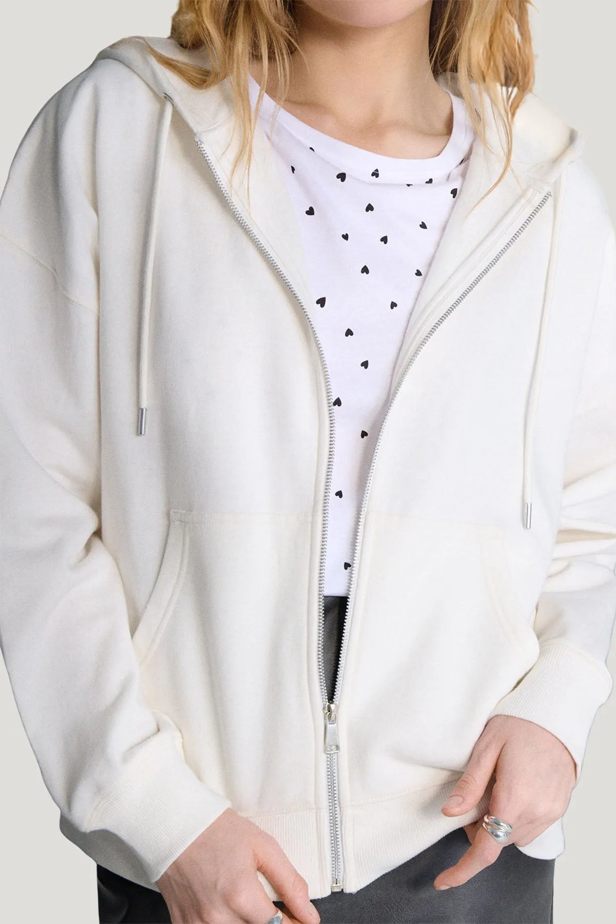 Temperature Regulating Knit Zip Front Hoodie