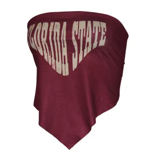 ZooZatz Women's Florida State Tie-back Bandeau - Garnet anti tank